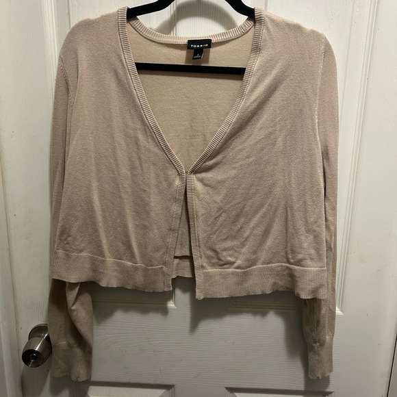 Torrid Cream Cardigan Sweater - Picture 1 of 3